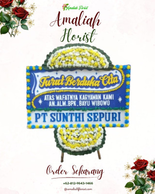 Papan Bunga Duka di Kamonji