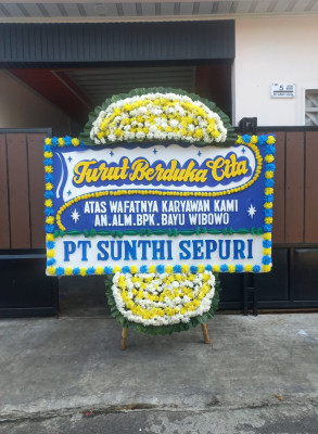 Papan Bunga Duka di Kamonji